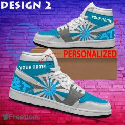 At&t Brand Logo Air Jordan 1 Hightop Shoes New Trending Custom Name - At&t Brand Logo Air Jordan 1 Hightop Shoes Style 2