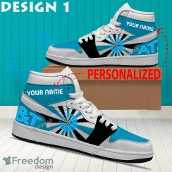 At&t Brand Logo Air Jordan 1 Hightop Shoes New Trending Custom Name