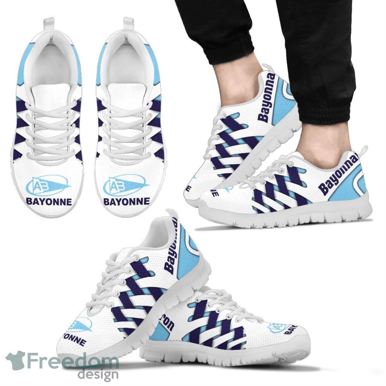 Aviron Bayonnais Logo Team Sneaker Shoes Gift For Fans Product Photo 2
