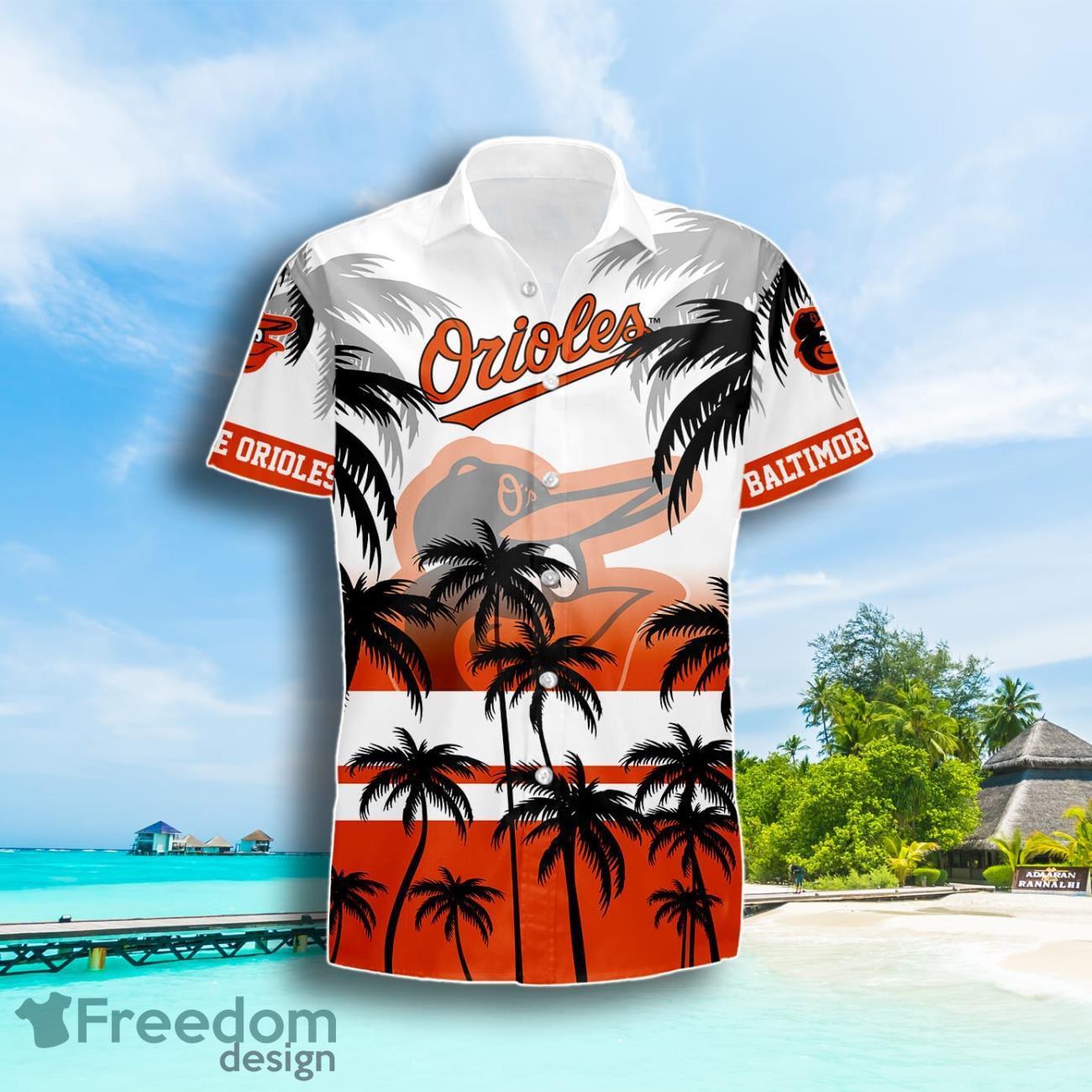 Baltimore Orioles Coconut Tree Beach Pattern Pattern Hawaiian Shirt Summer Gift For Men Women image Baltimore Orioles Coconut Tree Beach Pattern Pattern Hawaiian Shirt Summer Gift For Men Women Product Photo 2