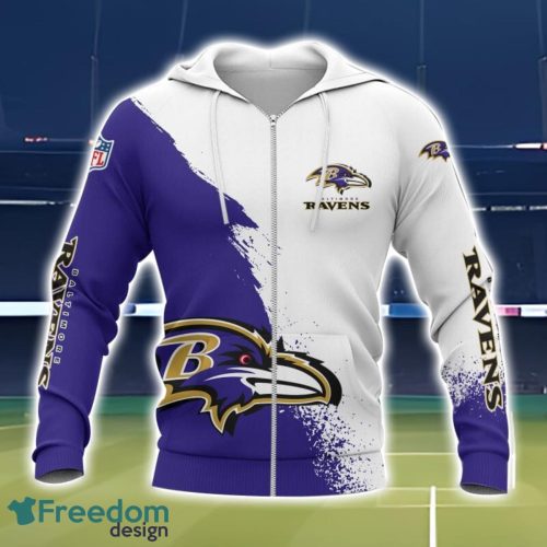 Baltimore Ravens 3D All Over Printed T-shirt Hoodie Sweatshirt Product Photo 2