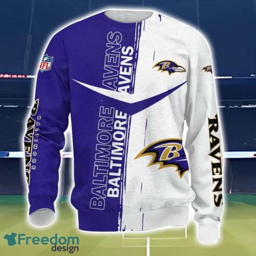 Baltimore Ravens 3D Printing T-Shirt Hoodie Sweatshirt For Fans Product Photo 3