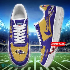 Baltimore Ravens Personalized Air Force 1 Shoes Limited Sneakers For Men And Women