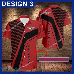 Bentley Car Racing Islander 3D Hawaiian Shirt Gift For Fans Custom Name - Bentley Car Racing Hawaiian Shirt Personalized Photo 3