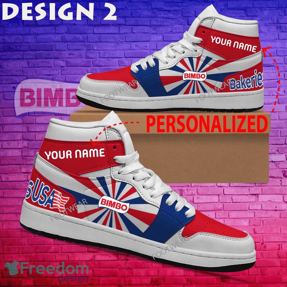 Bimbo Bakeries Usa Brand Logo Air Jordan 1 Hightop Shoes New Trending Custom Name image Bimbo Bakeries Usa Brand Logo Air Jordan 1 Hightop Shoes New Trending Custom Name - Bimbo Bakeries Usa Brand Logo Air Jordan 1 Hightop Shoes Style 2