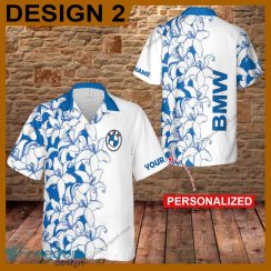 BMW Car Racing Flower Vintage Tropic New Aloha Hawaiian Shirt For Men And Women Custom Name - BMW Car Racing Flower Vintage Hawaiian Shirt Style 2