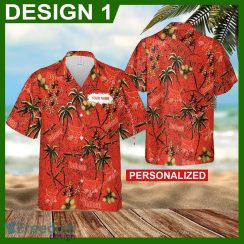 Bobcat Tractor Coconut All Over Print Hawaiian Shirt For Summer Custom Name Bobcat Tractor Coconut All Over Print Hawaiian Shirt For Summer Custom Name