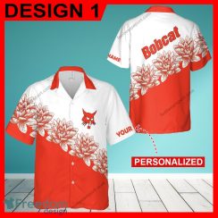 Bobcat Tractor Flower Vintage Coconut All Over Print Hawaiian Shirt For Summer Custom Name Bobcat Tractor Flower Vintage Coconut All Over Print Hawaiian Shirt For Summer Custom Name