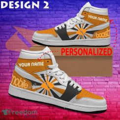 Boost Mobile Brand Logo Air Jordan 1 Hightop Shoes New Trending Custom Name - Boost Mobile Brand Logo Air Jordan 1 Hightop Shoes Style 2