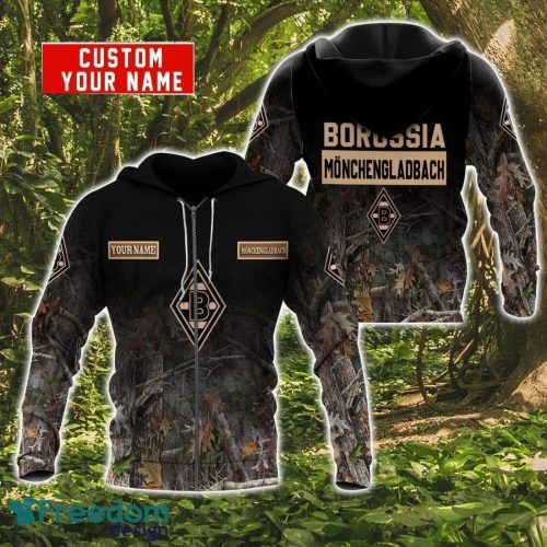 Borussia Mönchengladbach Personalized Name 3D Hoodie Zip Hoodie For Hunting And Sport Fans Product Photo 2