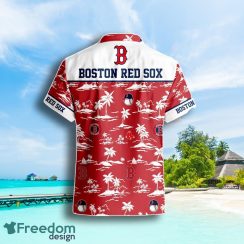 Boston Red Sox Tropical Coconut Tree Pattern Hawaiian Shirt Summer Gift For Men Women image Boston Red Sox Tropical Coconut Tree Pattern Hawaiian Shirt Summer Gift For Men Women Product Photo 3