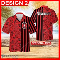 Branson Tractor Lei New AOP Hawaiian Shirt Gift For Fans Custom Name - Branson Tractor Hawaiian Shirt Personalized Photo 2