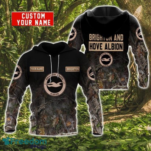 Brighton and hove Albion Personalized Name 3D Hoodie Zip Hoodie For Hunting And Sport Fans Product Photo 1