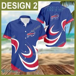 Buffalo Bills 3D Hawaiian Shirt For Men Gifts New Trending Shirts Beach Holiday Summer - NFL Buffalo Bills 3D Hawaiian Shirt Pattern Style 2