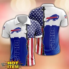 Buffalo Bills US Flag 3D Polo Shirt Golf Polo Shirt Men Gift