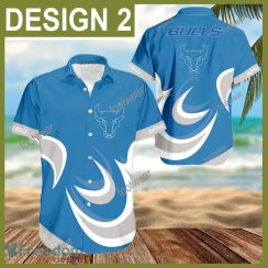 Buffalo Bulls 3D Hawaiian Shirt For Men Gifts New Trending Shirts Beach Holiday Summer - NCAA Buffalo Bulls 3D Hawaiian Shirt Pattern Style 2