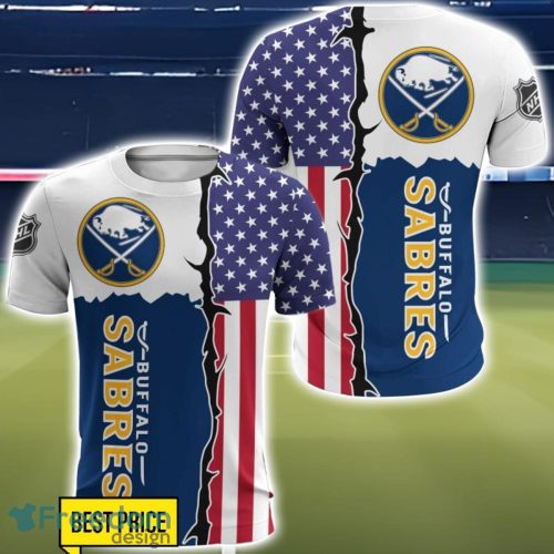 Buffalo Sabres US Flag 3D All Over Printed T-shirt Hoodie Sweatshirt Product Photo 5