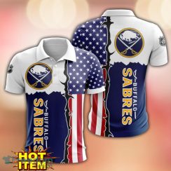 Buffalo Sabres US Flag 3D Polo Shirt Golf Polo Shirt Men Gift