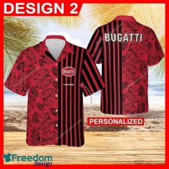 Bugatti Car Racing Sunset Aloha Hawaiian Shirt Men And Women Gift Custom Name - Bugatti Car Racing Hawaiian Shirt Personalized Photo 2