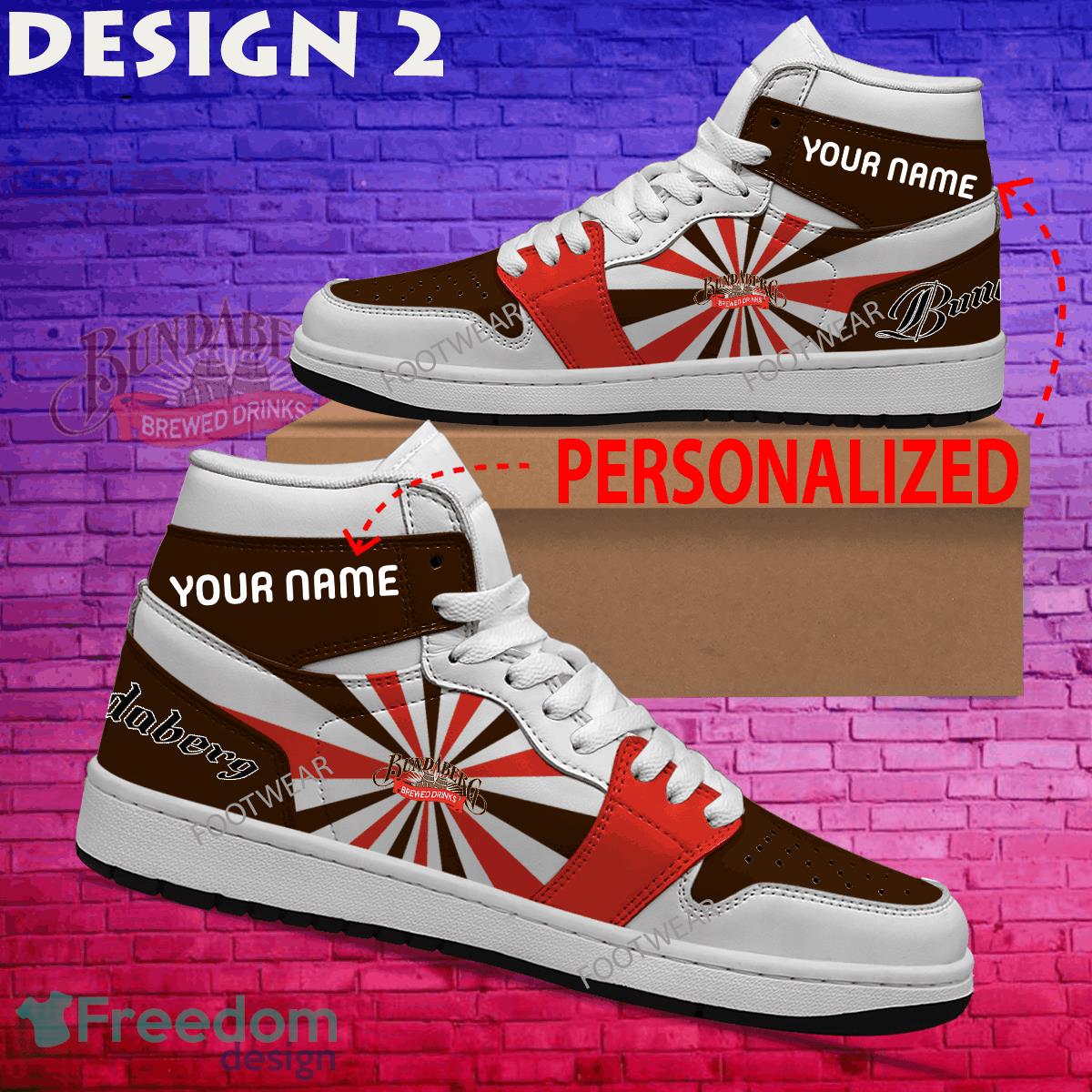 Bundaberg Brand Logo Air Jordan 1 Hightop Shoes New Trending Custom Name image Bundaberg Brand Logo Air Jordan 1 Hightop Shoes New Trending Custom Name - Bundaberg Brand Logo Air Jordan 1 Hightop Shoes Style 2