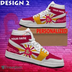 Burlington Brand Logo Air Jordan 1 Hightop Shoes New Trending Custom Name - Burlington Brand Logo Air Jordan 1 Hightop Shoes Style 2