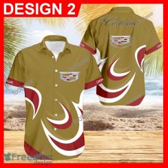 Cadillac Car Racing Hawaiian Shirt Logo Brand Design For Men Gifts Summer Holiday - Cadillac Car Racing Hawaiian Shirt Vintage Pattern Style 2