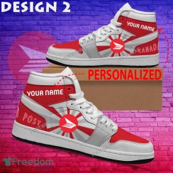 Canada Post Brand Logo Air Jordan 1 Hightop Shoes New Trending Custom Name - Canada Post Brand Logo Air Jordan 1 Hightop Shoes Style 2