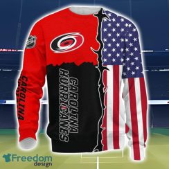 Carolina Hurricanes US Flag 3D All Over Printed T-shirt Hoodie Sweatshirt Product Photo 3