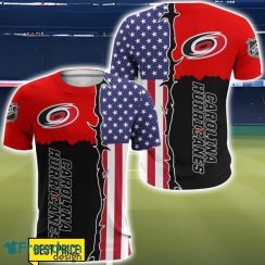 Carolina Hurricanes US Flag 3D All Over Printed T-shirt Hoodie Sweatshirt Product Photo 5