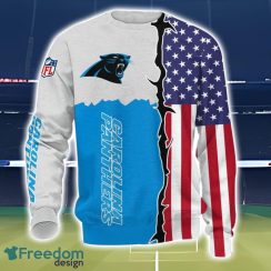 Carolina Panthers US Flag 3D All Over Printed T-shirt Hoodie Sweatshirt Product Photo 3