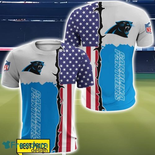 Carolina Panthers US Flag 3D All Over Printed T-shirt Hoodie Sweatshirt Product Photo 5