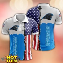 Carolina Panthers US Flag 3D Polo Shirt Golf Polo Shirt Men Gift