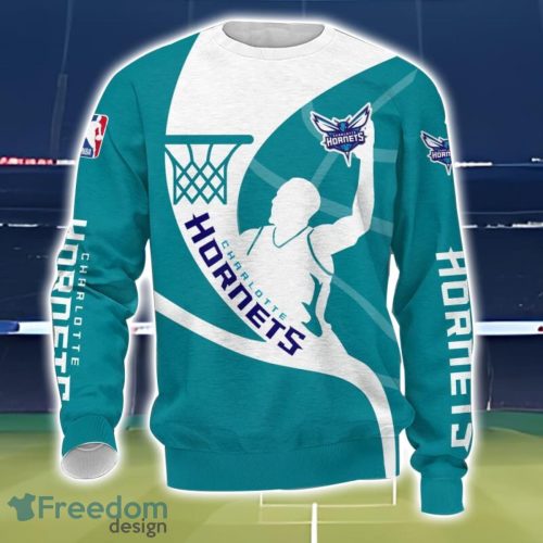 Charlotte Hornets 3D All Over Printed T-Shirt Sweatshirt Hoodie Product Photo 3