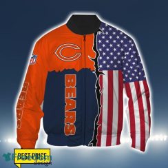 Chicago Bears US Flag 3D All Over Printed T-shirt Hoodie Sweatshirt Product Photo 4