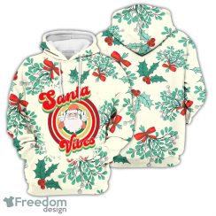 Christmas 3D Hoodie Lingonberry Colorful Santa Vibes Pattern 3D Hoodie Santa Claus Presents Ideas