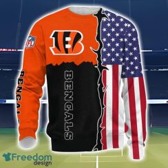 Cincinnati Bengals US Flag 3D All Over Printed T-shirt Hoodie Sweatshirt Product Photo 3