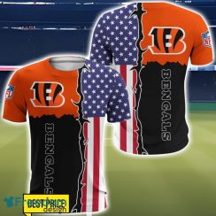 Cincinnati Bengals US Flag 3D All Over Printed T-shirt Hoodie Sweatshirt Product Photo 5