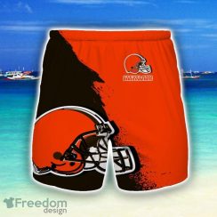 Cleveland Browns 3D All Print Beach Shorts For Men Fans Hoilday Gift