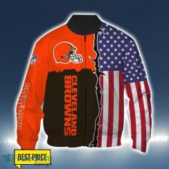 Cleveland Browns US Flag 3D All Over Printed T-shirt Hoodie Sweatshirt Product Photo 4