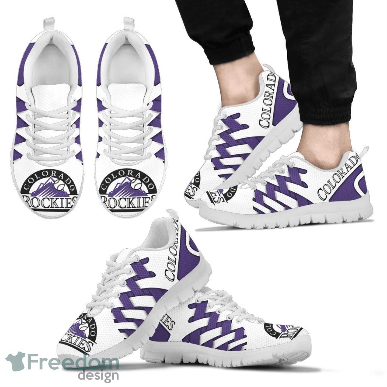 Colorado Rockies Logo Team Sneaker Shoes Gift For Fans Product Photo 2