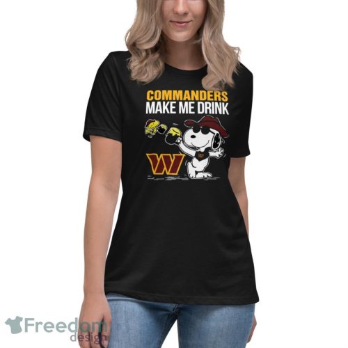Commanders Snoopy Make Me Drink shirt