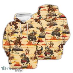 Cowboy 3D Hoodie Riding Horse Cowboy In Desert Hoodie Summer Gifts For Men