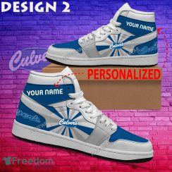 Culver's Brand Logo Air Jordan 1 Hightop Shoes New Trending Custom Name - Culver's Brand Logo Air Jordan 1 Hightop Shoes Style 2