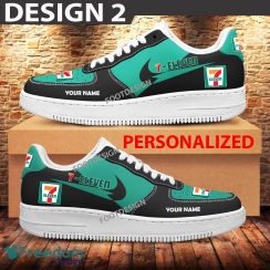 Custom Name 7 Eleven Brand Air Force 1 Sneakers New Pattern For Fans Gift AF1 Shoes - Brands 7 Eleven Air Force 1 Sneakers Custom Name Photo 2