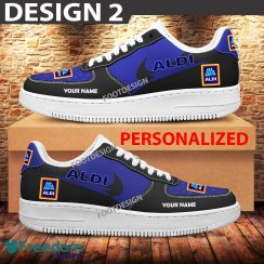 Custom Name Aldi Brand Air Force 1 Sneakers New Pattern For Fans Gift AF1 Shoes - Brands Aldi Air Force 1 Sneakers Custom Name Photo 2