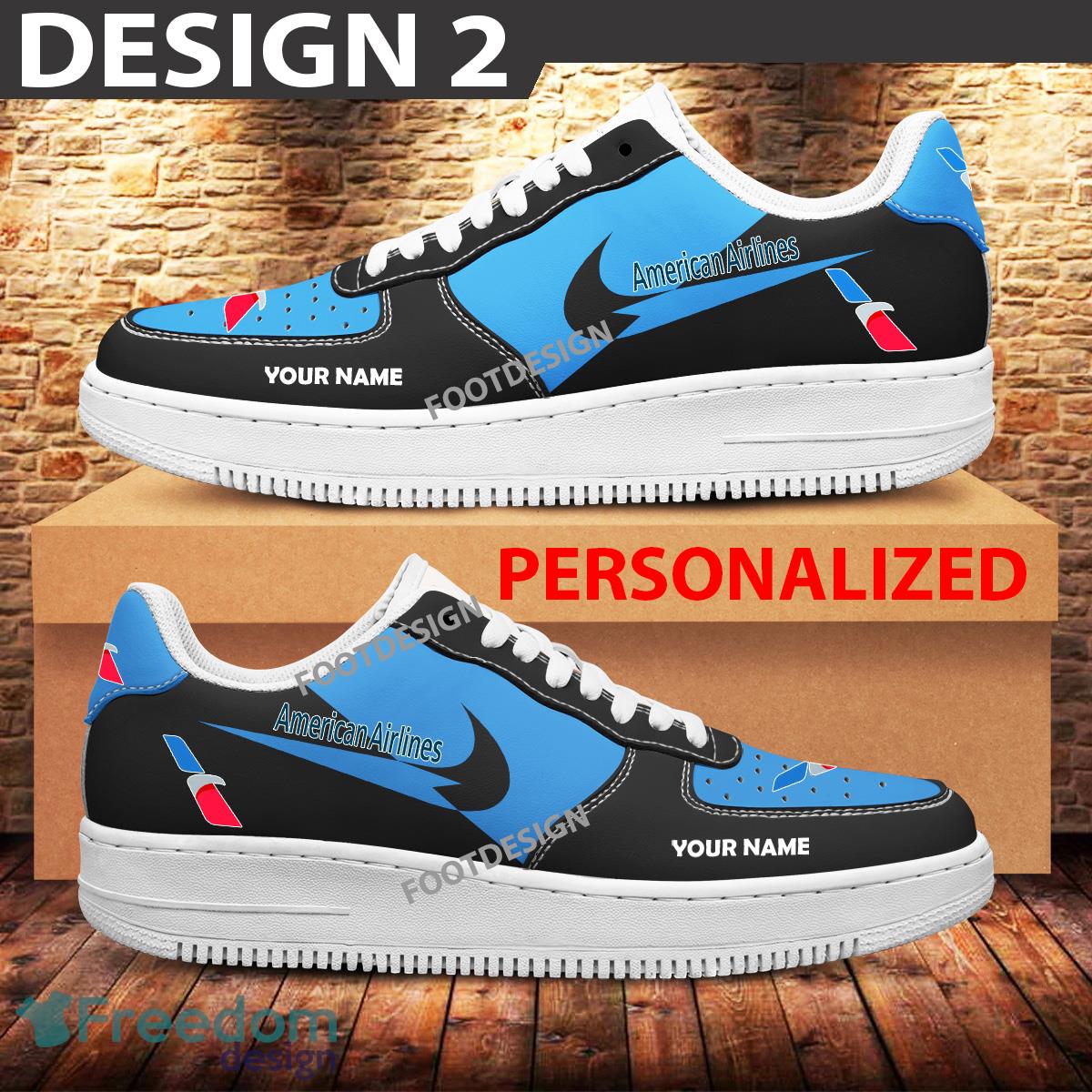 Custom Name American Brand Airline Brand Air Force 1 Sneakers New Pattern For Fans Gift AF1 Shoes image Custom Name American Brand Airline Brand Air Force 1 Sneakers New Pattern For Fans Gift AF1 Shoes - Brands American Airline Air Force 1 Sneakers Custom Name Photo 2