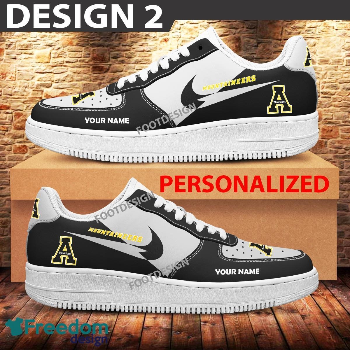 Custom Name Appalachian State Mountaineers Teams Air Force 1 Shoes Design Gift AF1 Sneaker For Fans image Custom Name Appalachian State Mountaineers Teams Air Force 1 Shoes Design Gift AF1 Sneaker For Fans - Appalachian State Mountaineers Air Force 1 Sneaker Personalized Style 2