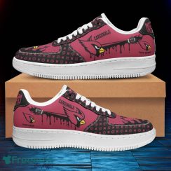 Custom Name Arizona Cardinals Drip Sneakers Air Force Shoes For Fans Custom Name Product Photo 3