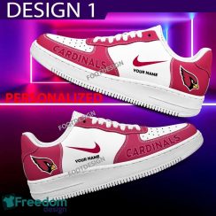 Custom Name Arizona Cardinals Teams Air Force 1 Shoes Design Gift AF1 Sneaker For Fans