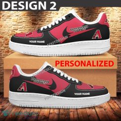 Custom Name Arizona Diamondbacks Teams Air Force 1 Shoes Design Gift AF1 Sneaker For Fans - Arizona Diamondbacks Air Force 1 Sneaker Personalized Style 2